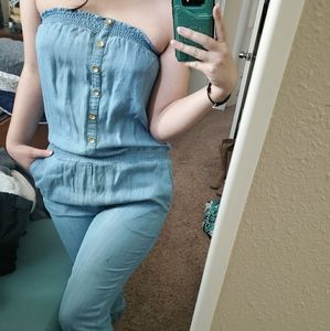 Chambray jumpsuit